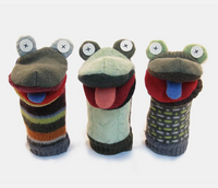Wool Frog Hand Puppet